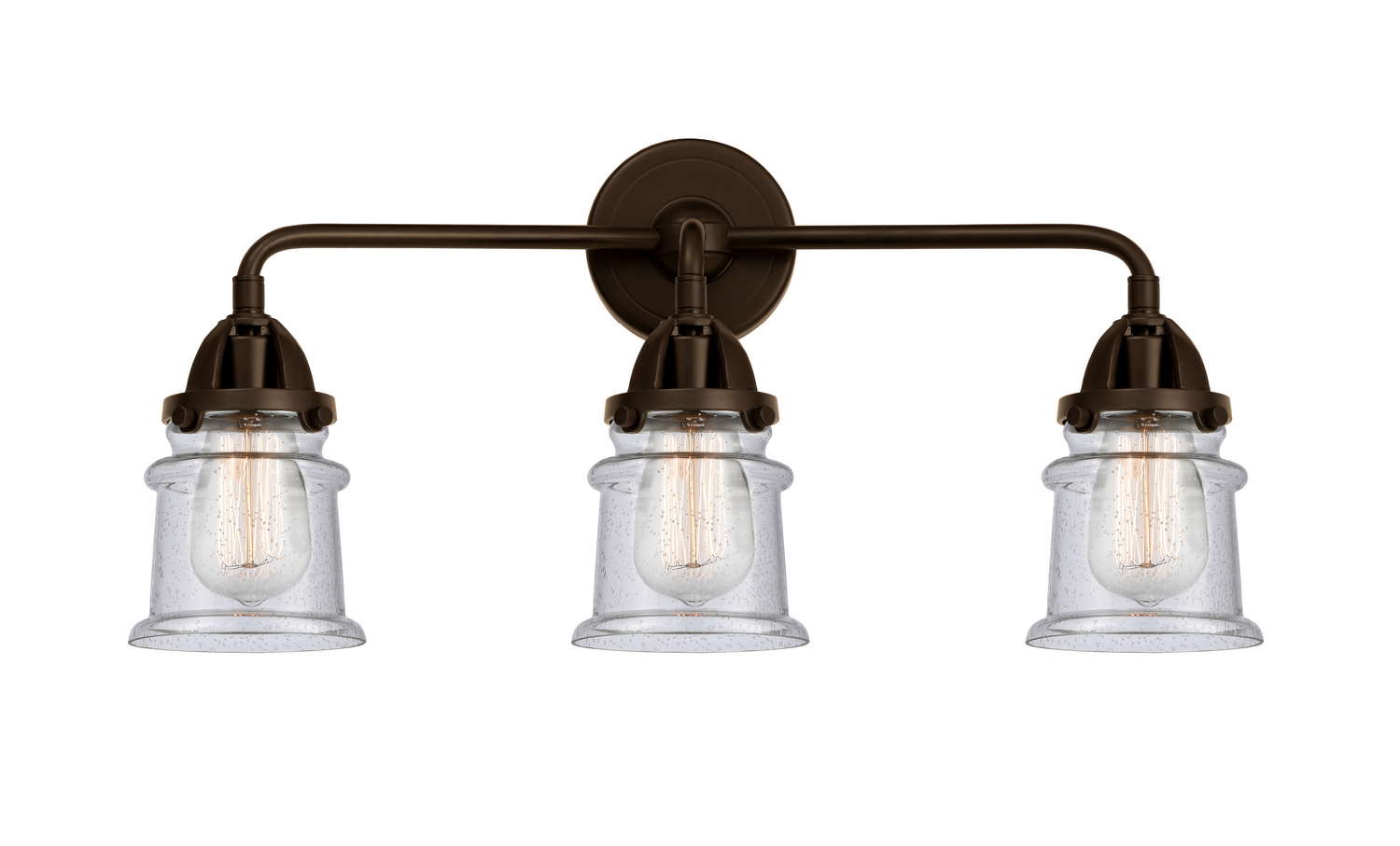 Three Light Bath Vanity by Innovations - Nouveau 2 Collection, Oil Rubbed Bronze Finish - 288-3W-OB-G184S