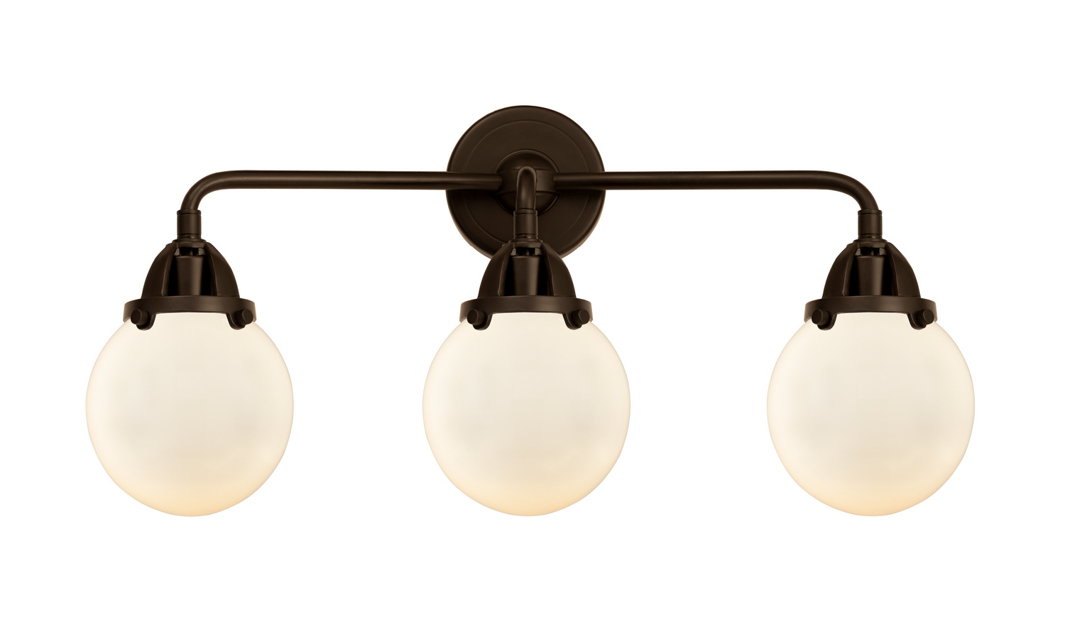 Three Light Bath Vanity by Innovations - Nouveau 2 Collection, Oil Rubbed Bronze Finish - 288-3W-OB-G201-6