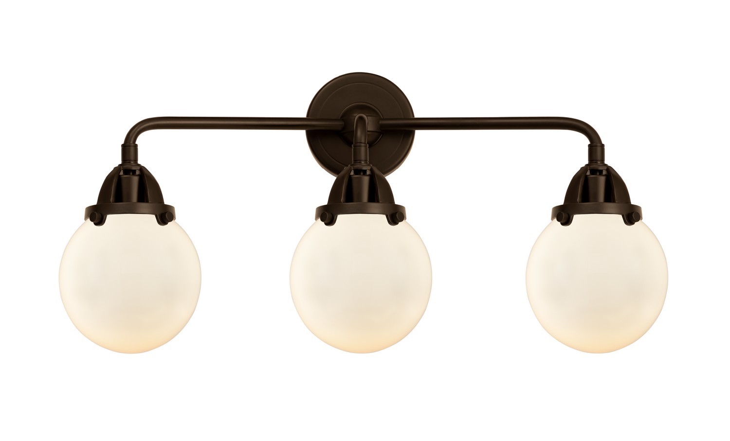 LED Bath Vanity by Innovations - Nouveau 2 Collection, Oil Rubbed Bronze Finish - 288-3W-OB-G201-6-LED