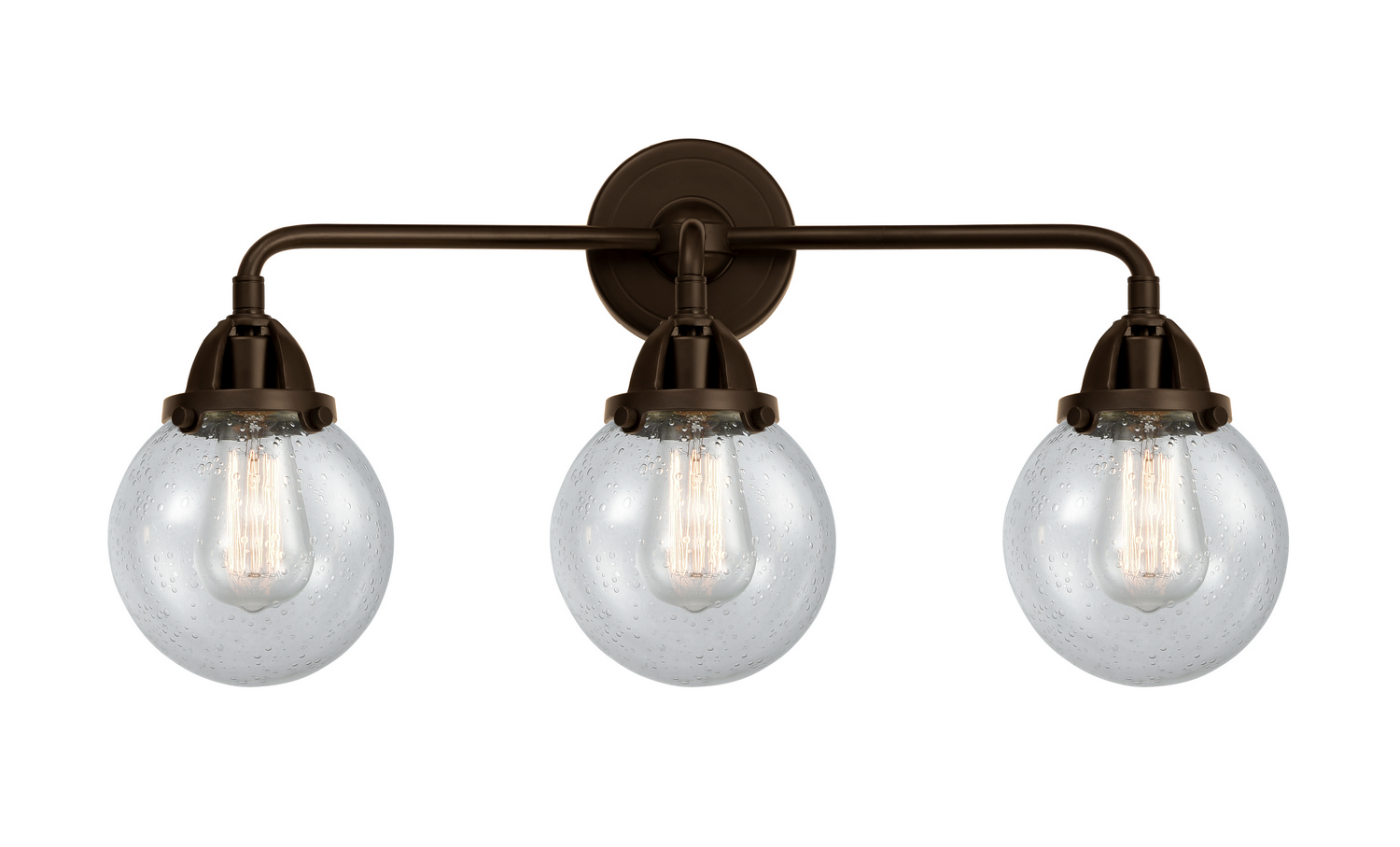 Three Light Bath Vanity by Innovations - Nouveau 2 Collection, Oil Rubbed Bronze Finish - 288-3W-OB-G204-6