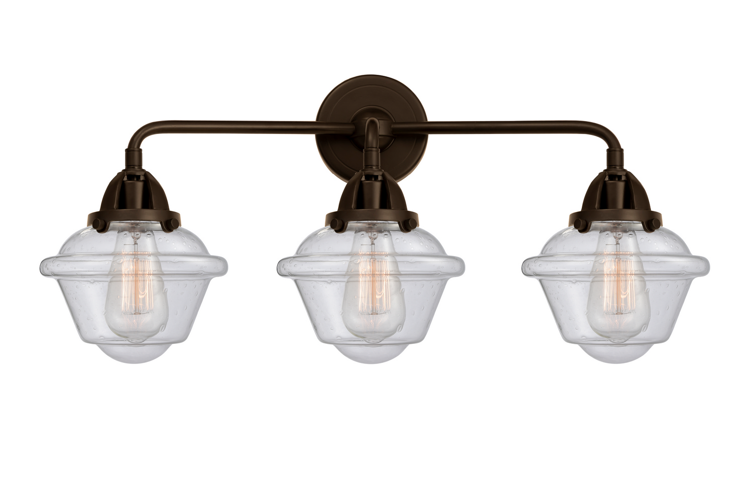 Three Light Bath Vanity by Innovations - Nouveau 2 Collection, Oil Rubbed Bronze Finish - 288-3W-OB-G534