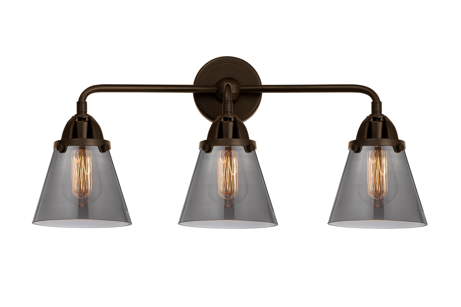 Three Light Bath Vanity by Innovations - Nouveau 2 Collection, Oil Rubbed Bronze Finish - 288-3W-OB-G63