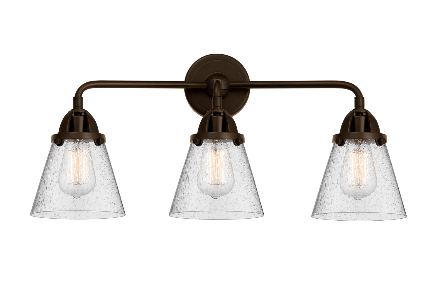 Three Light Bath Vanity by Innovations - Nouveau 2 Collection, Oil Rubbed Bronze Finish - 288-3W-OB-G64