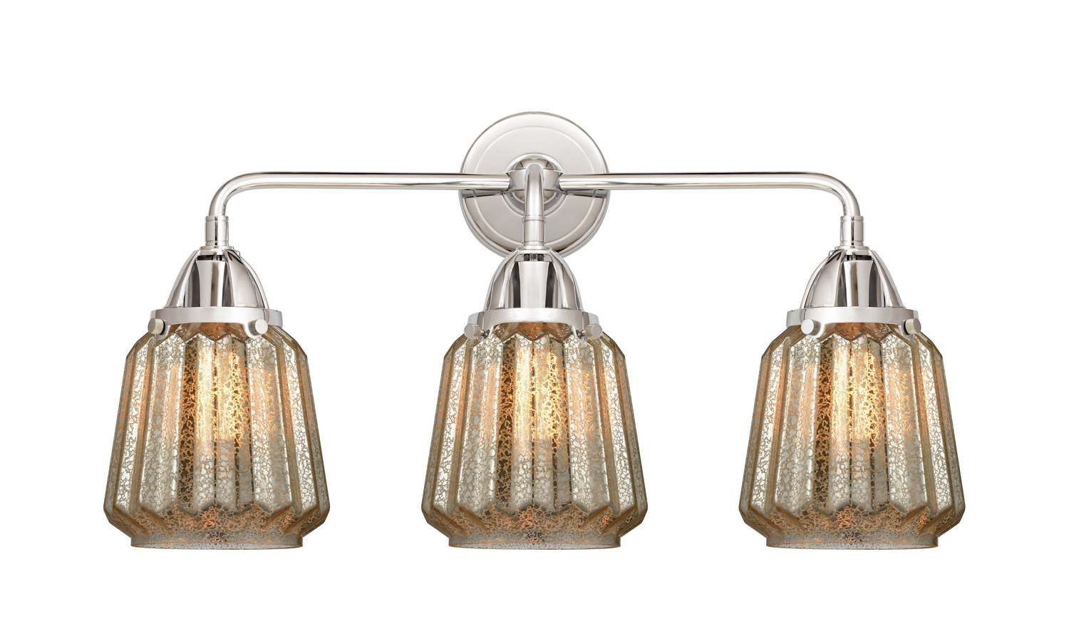 Three Light Bath Vanity by Innovations - Nouveau 2 Collection, Polished Chrome Finish - 288-3W-PC-G146