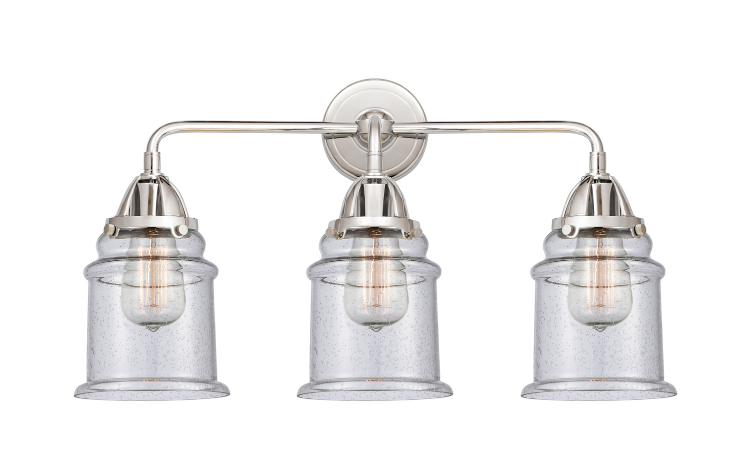 Three Light Bath Vanity by Innovations - Nouveau 2 Collection, Polished Chrome Finish - 288-3W-PC-G184