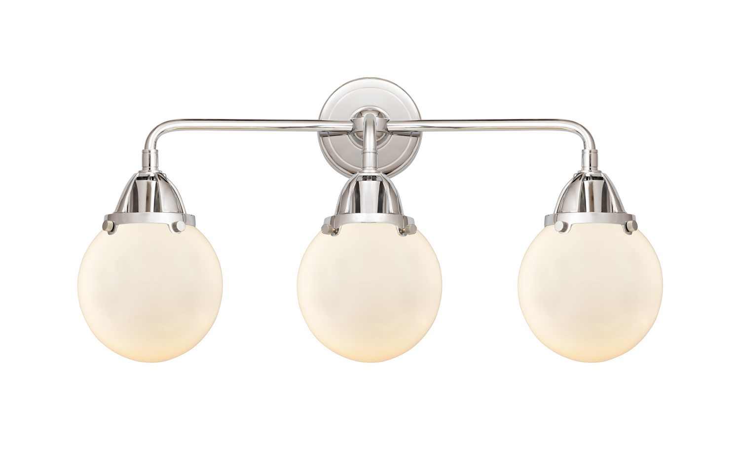 Three Light Bath Vanity by Innovations - Nouveau 2 Collection, Polished Chrome Finish - 288-3W-PC-G201-6