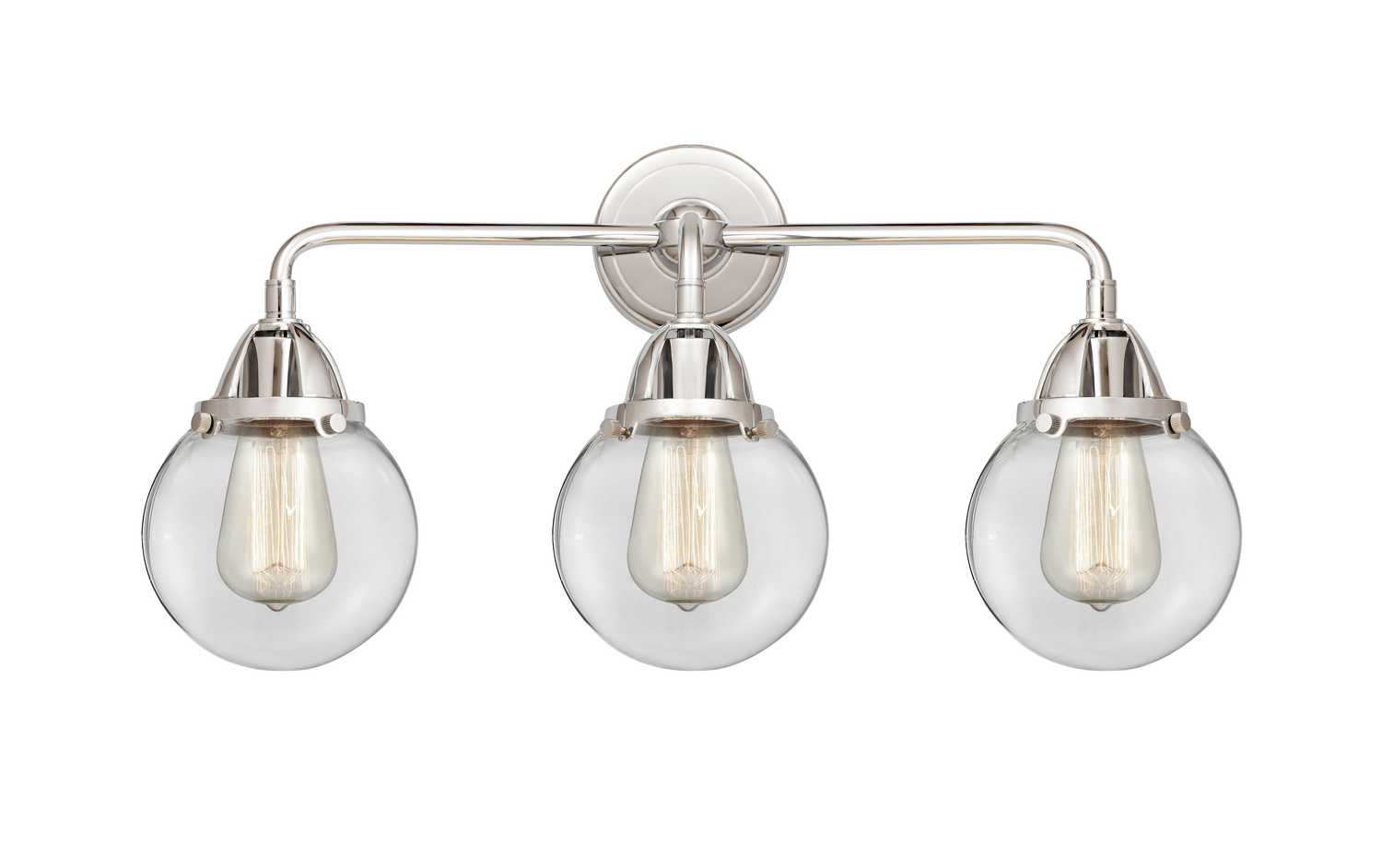 Three Light Bath Vanity by Innovations - Nouveau 2 Collection, Polished Chrome Finish - 288-3W-PC-G202-6