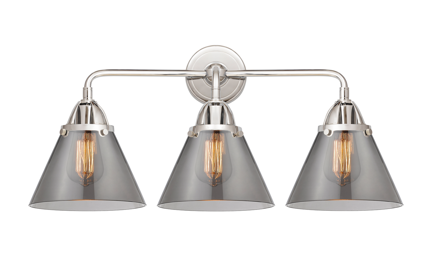Three Light Bath Vanity by Innovations - Nouveau 2 Collection, Polished Chrome Finish - 288-3W-PC-G43