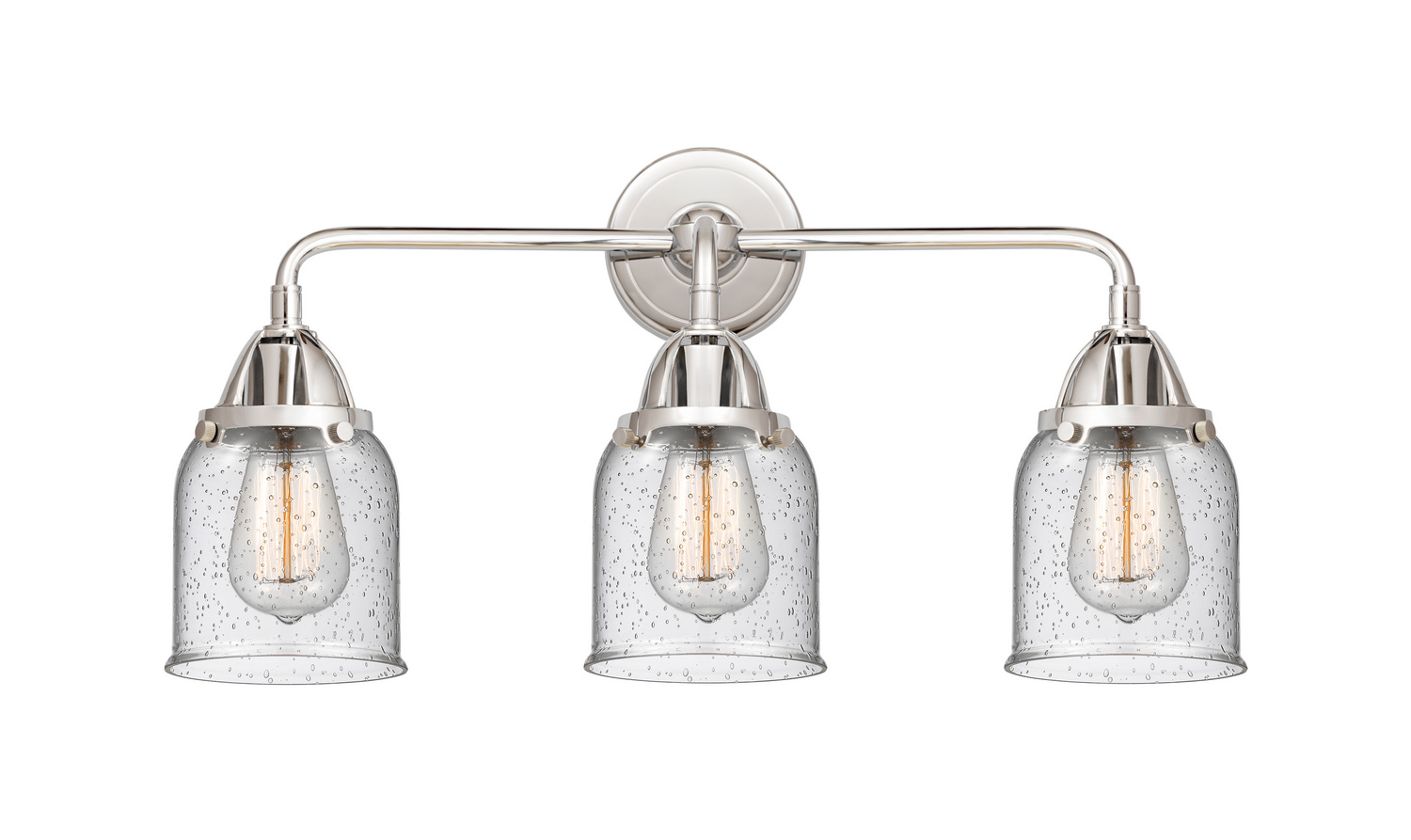 Three Light Bath Vanity by Innovations - Nouveau 2 Collection, Polished Chrome Finish - 288-3W-PC-G54