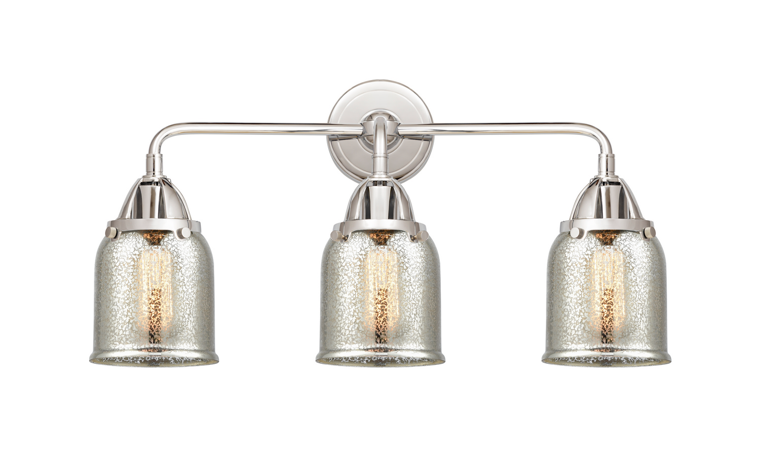 Three Light Bath Vanity by Innovations - Nouveau 2 Collection, Polished Chrome Finish - 288-3W-PC-G58