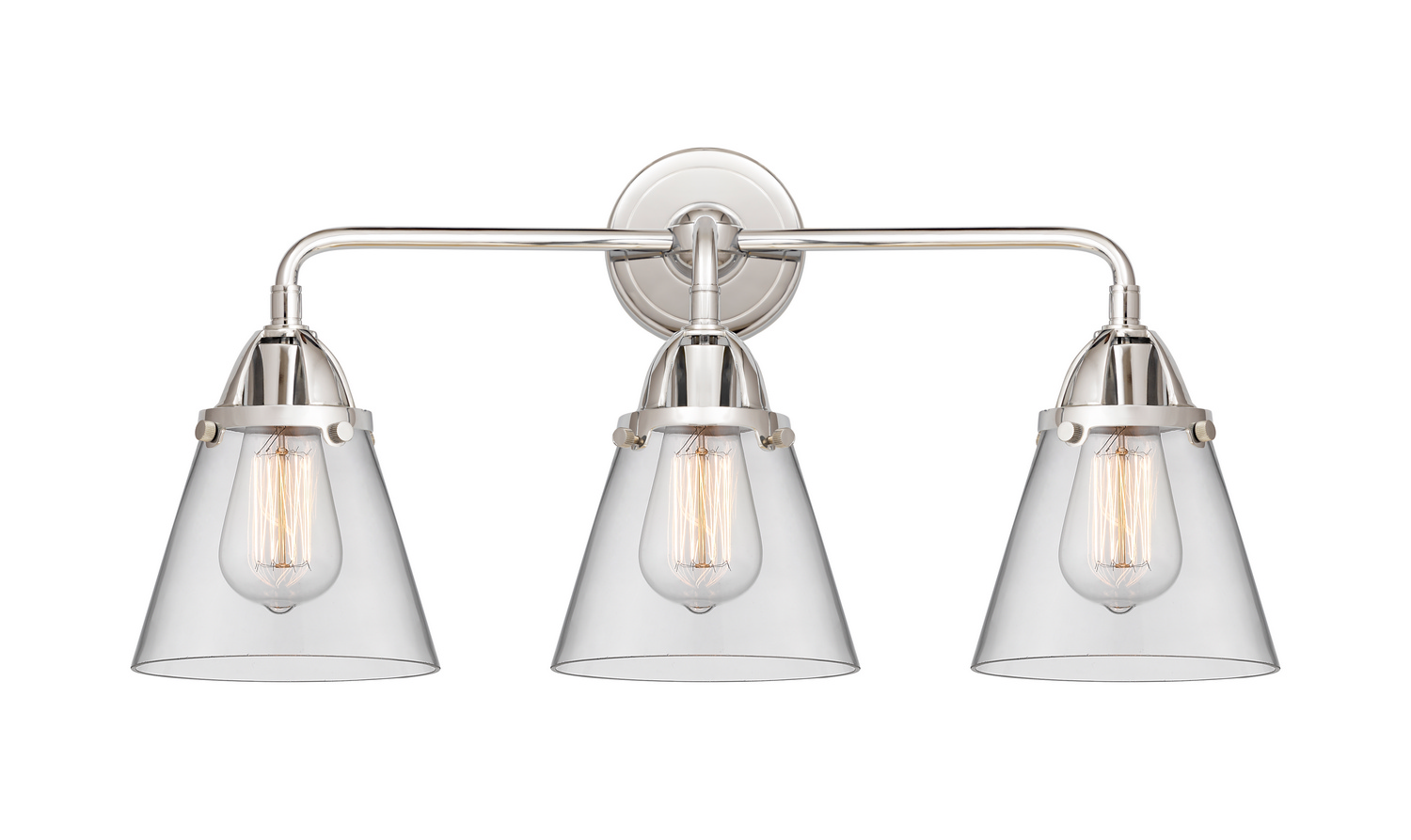 Three Light Bath Vanity by Innovations - Nouveau 2 Collection, Polished Chrome Finish - 288-3W-PC-G62