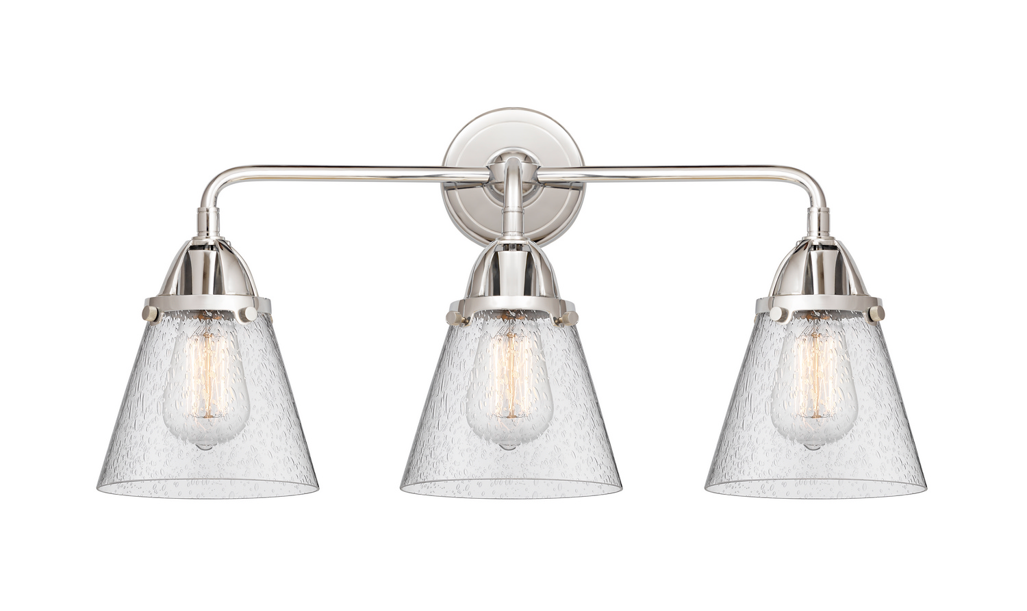 Three Light Bath Vanity by Innovations - Nouveau 2 Collection, Polished Chrome Finish - 288-3W-PC-G64