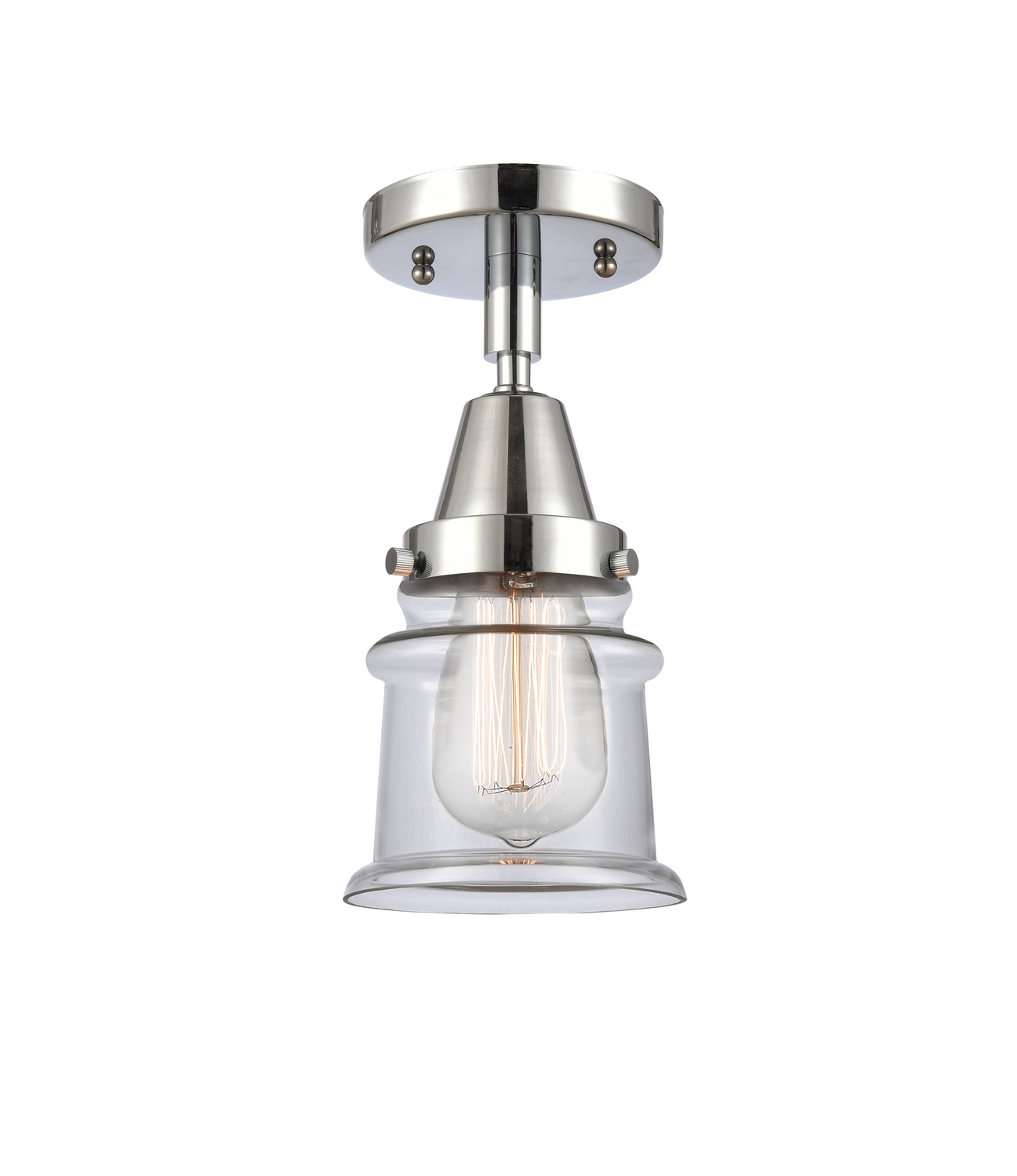 LED Semi-Flush Mount by Innovations - Caden Collection, Polished Chrome Finish - 447-1C-PC-G182S-LED