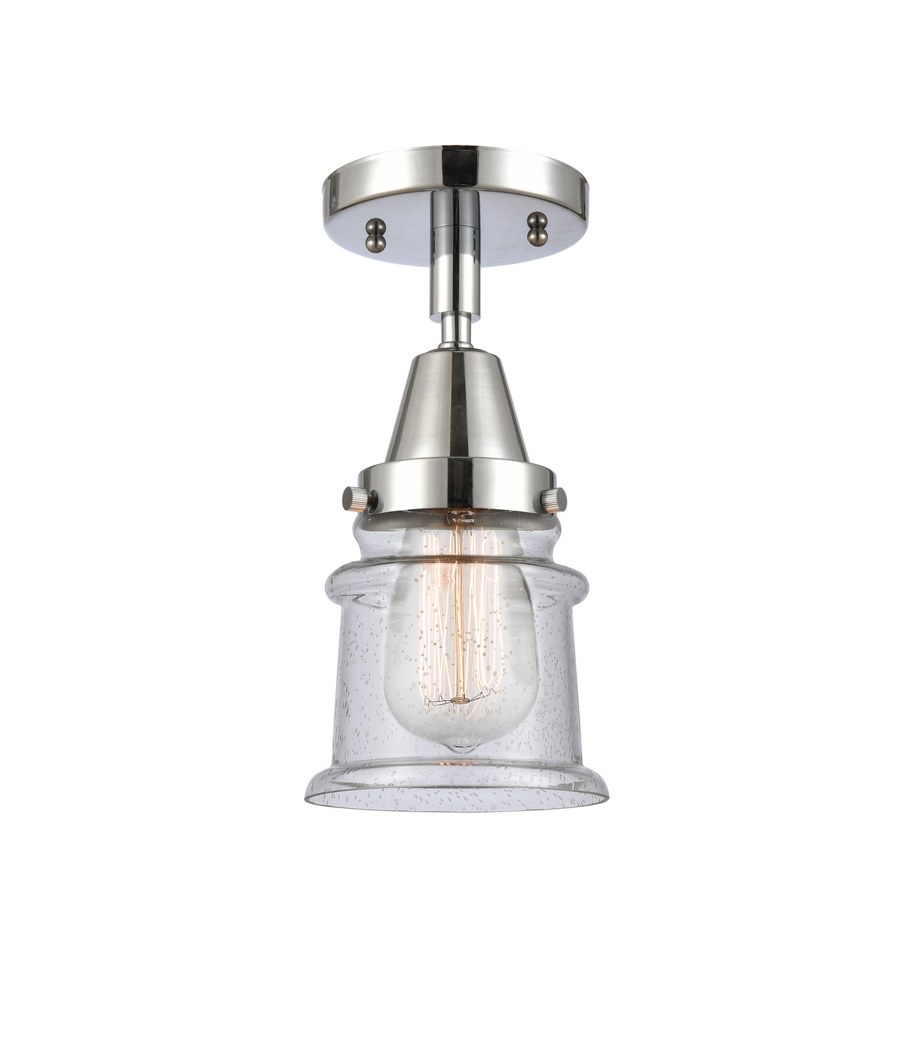 LED Semi-Flush Mount by Innovations - Caden Collection, Polished Chrome Finish - 447-1C-PC-G184S-LED