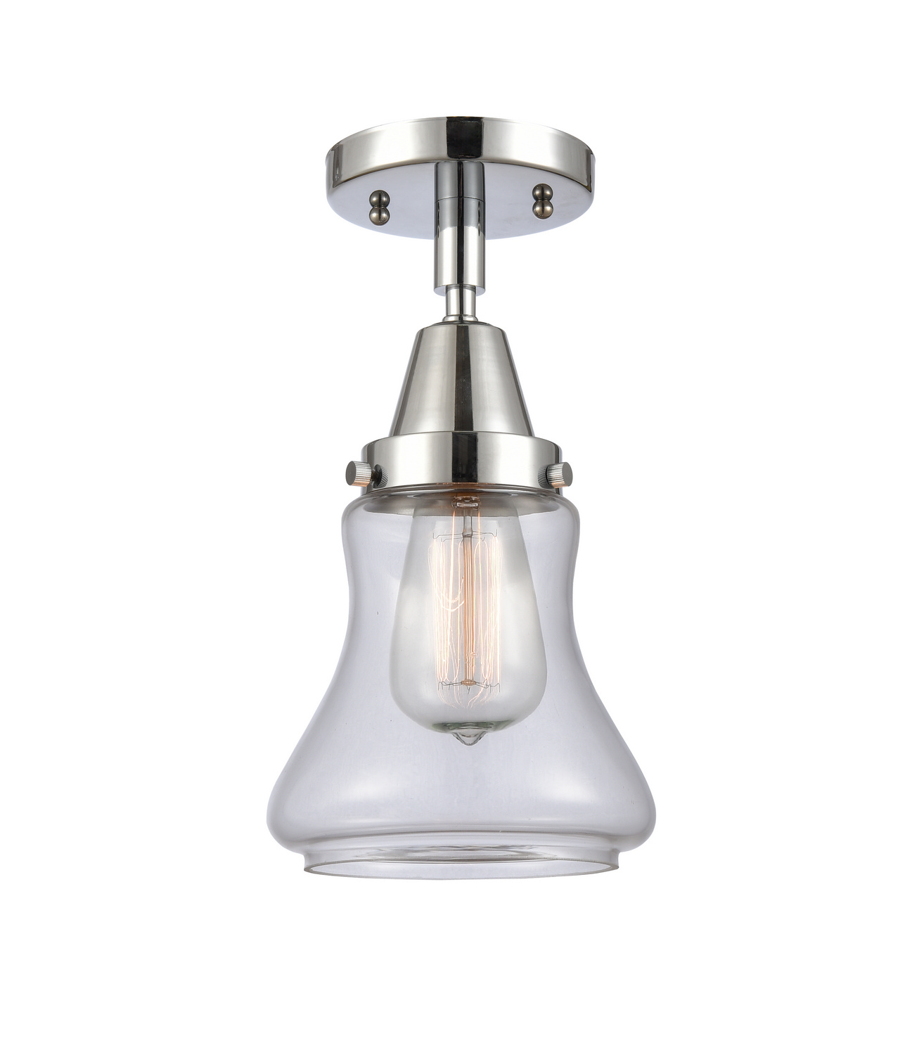 LED Semi-Flush Mount by Innovations - Caden Collection, Polished Chrome Finish - 447-1C-PC-G192-LED