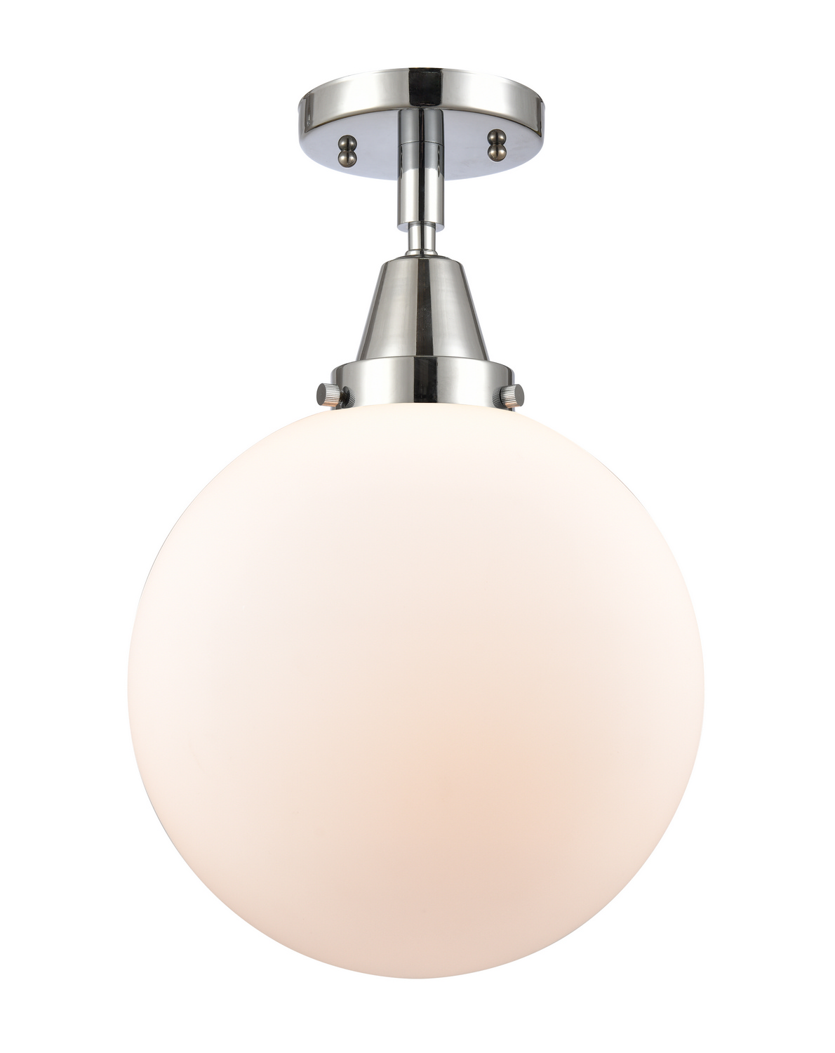 LED Semi-Flush Mount by Innovations - Caden Collection, Polished Chrome Finish - 447-1C-PC-G201-10-LED
