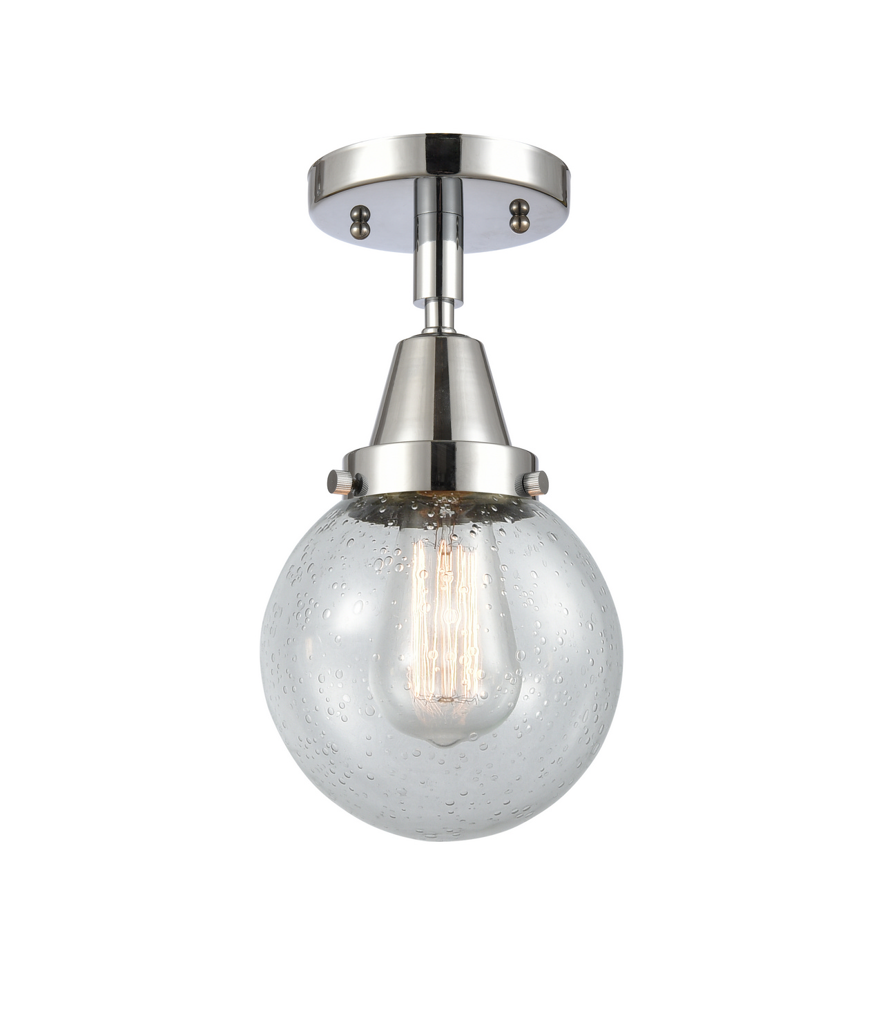 LED Semi-Flush Mount by Innovations - Caden Collection, Polished Chrome Finish - 447-1C-PC-G204-6-LED
