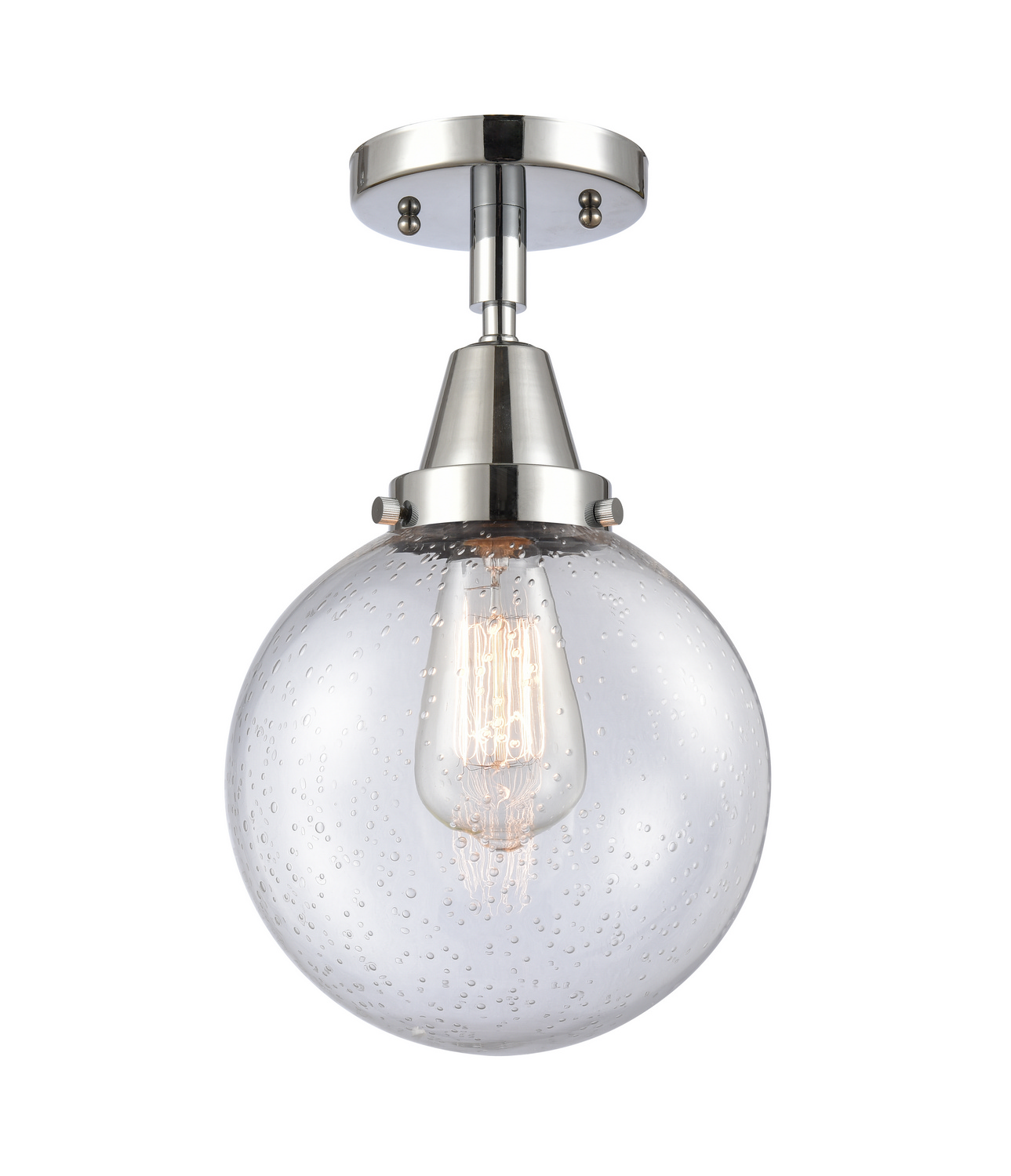 LED Semi-Flush Mount by Innovations - Caden Collection, Polished Chrome Finish - 447-1C-PC-G204-8-LED