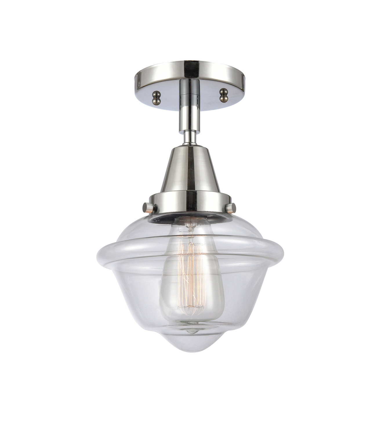 LED Semi-Flush Mount by Innovations - Caden Collection, Polished Chrome Finish - 447-1C-PC-G532-LED