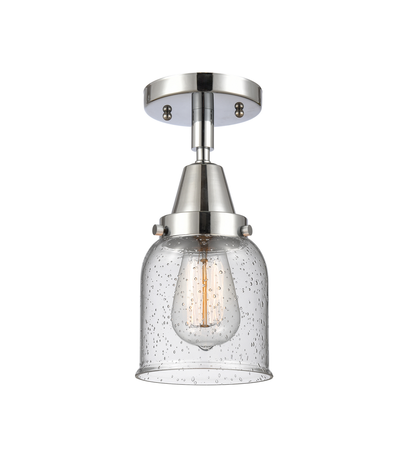 LED Semi-Flush Mount by Innovations - Caden Collection, Polished Chrome Finish - 447-1C-PC-G54-LED