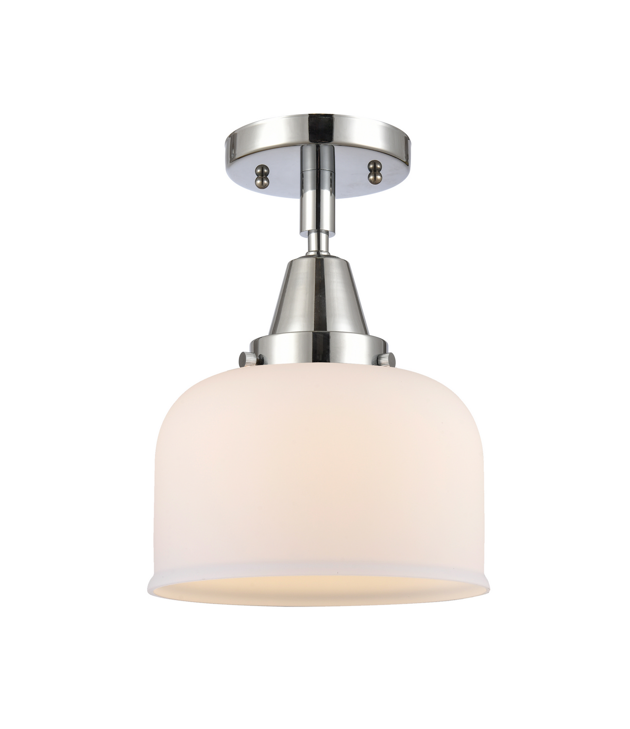 One Light Semi-Flush Mount by Innovations - Caden Collection, Polished Chrome Finish - 447-1C-PC-G71