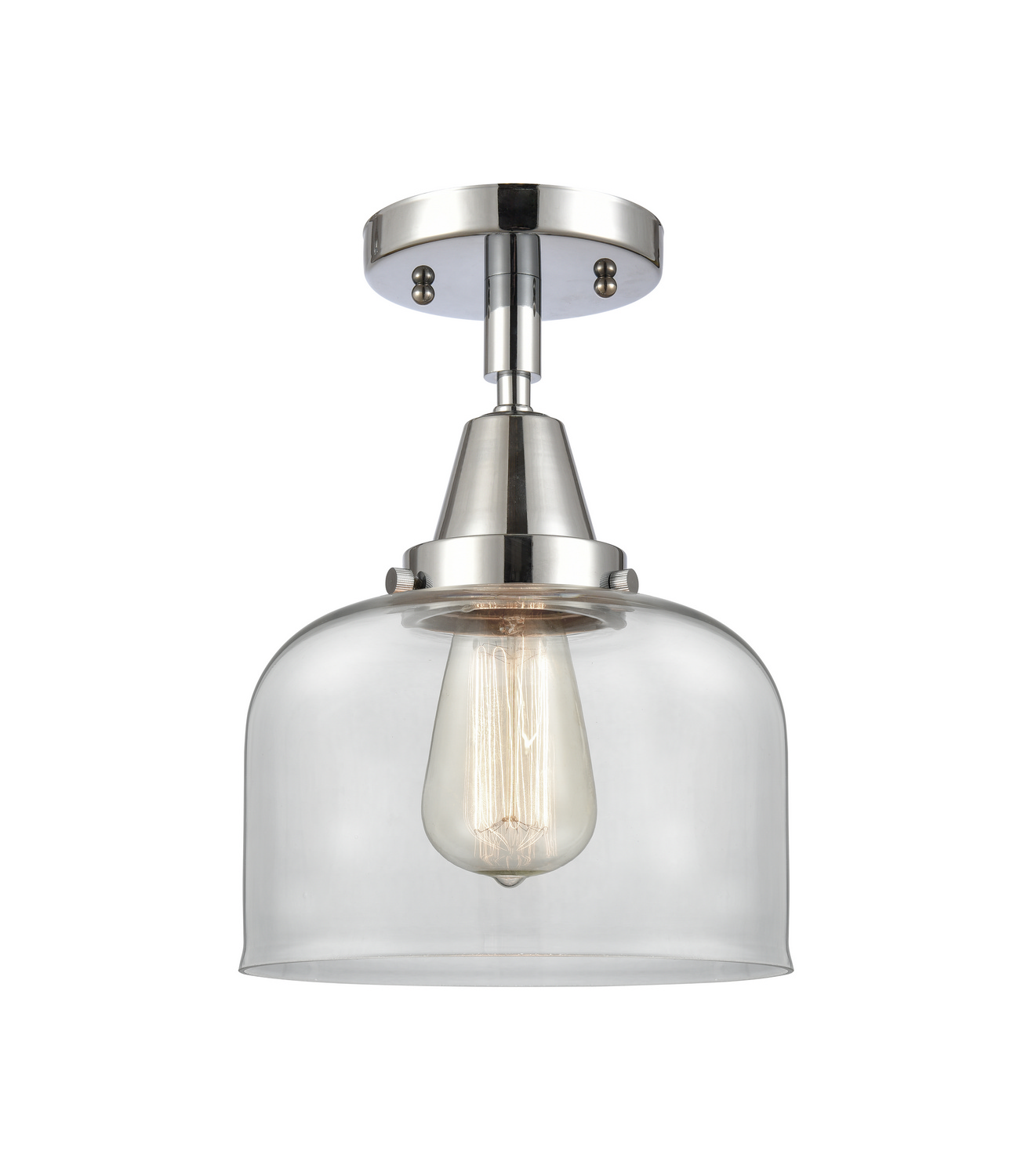 LED Semi-Flush Mount by Innovations - Caden Collection, Polished Chrome Finish - 447-1C-PC-G72-LED