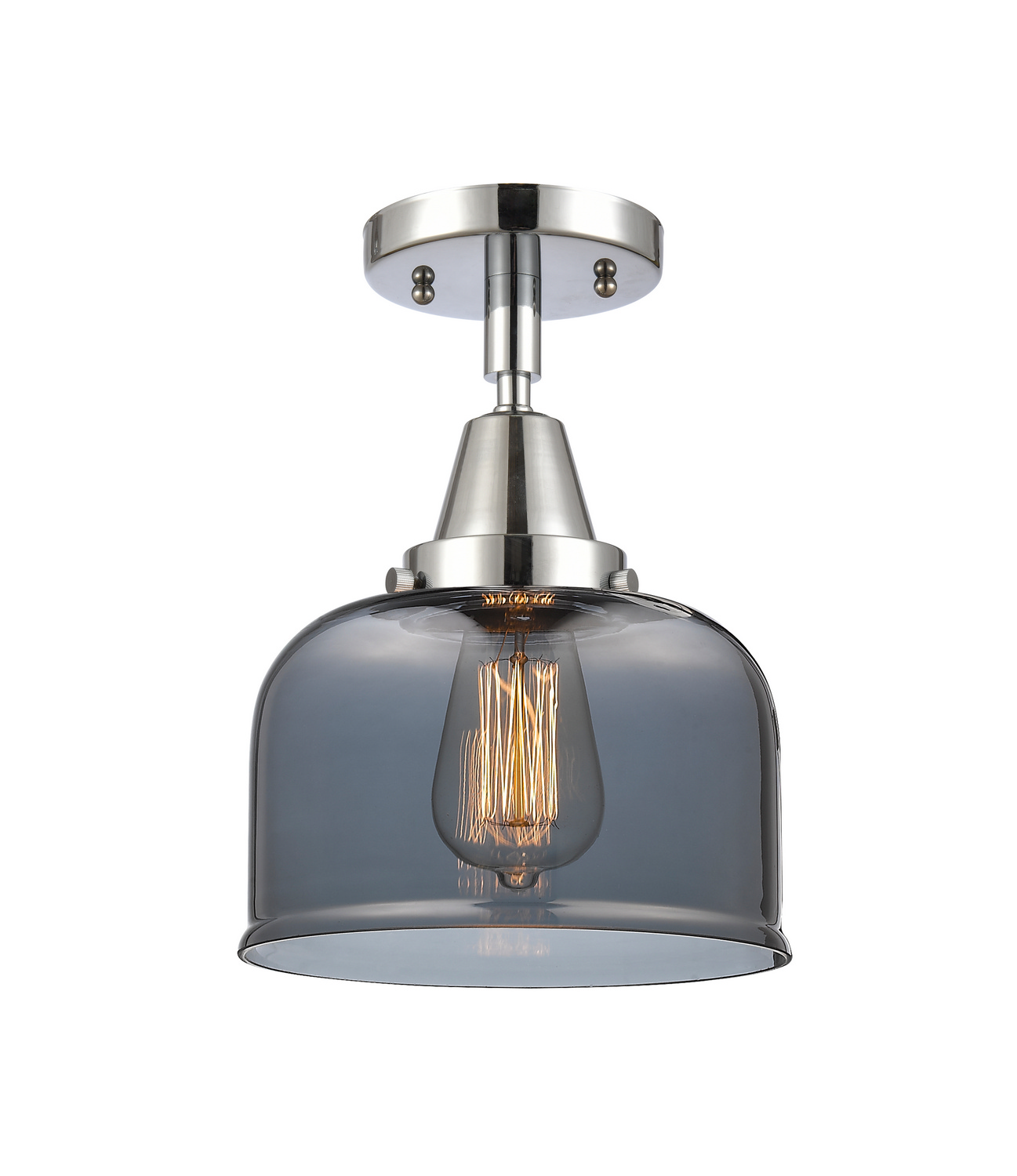 LED Semi-Flush Mount by Innovations - Caden Collection, Polished Chrome Finish - 447-1C-PC-G73-LED