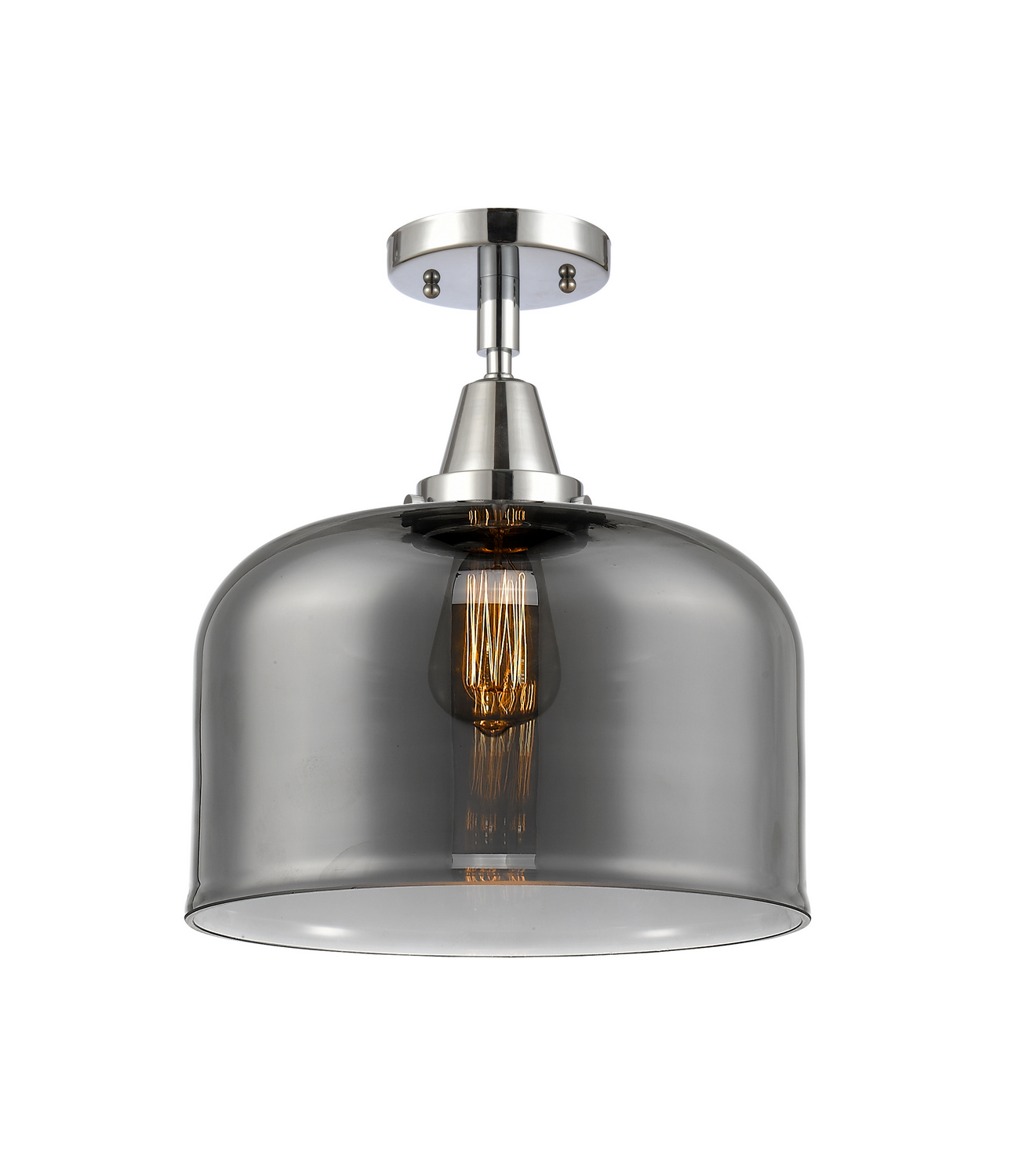 LED Semi-Flush Mount by Innovations - Caden Collection, Polished Chrome Finish - 447-1C-PC-G73-L-LED