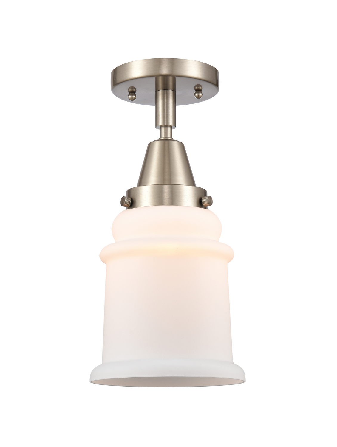LED Semi-Flush Mount by Innovations - Caden Collection, Brushed Satin Nickel Finish - 447-1C-SN-G181-LED