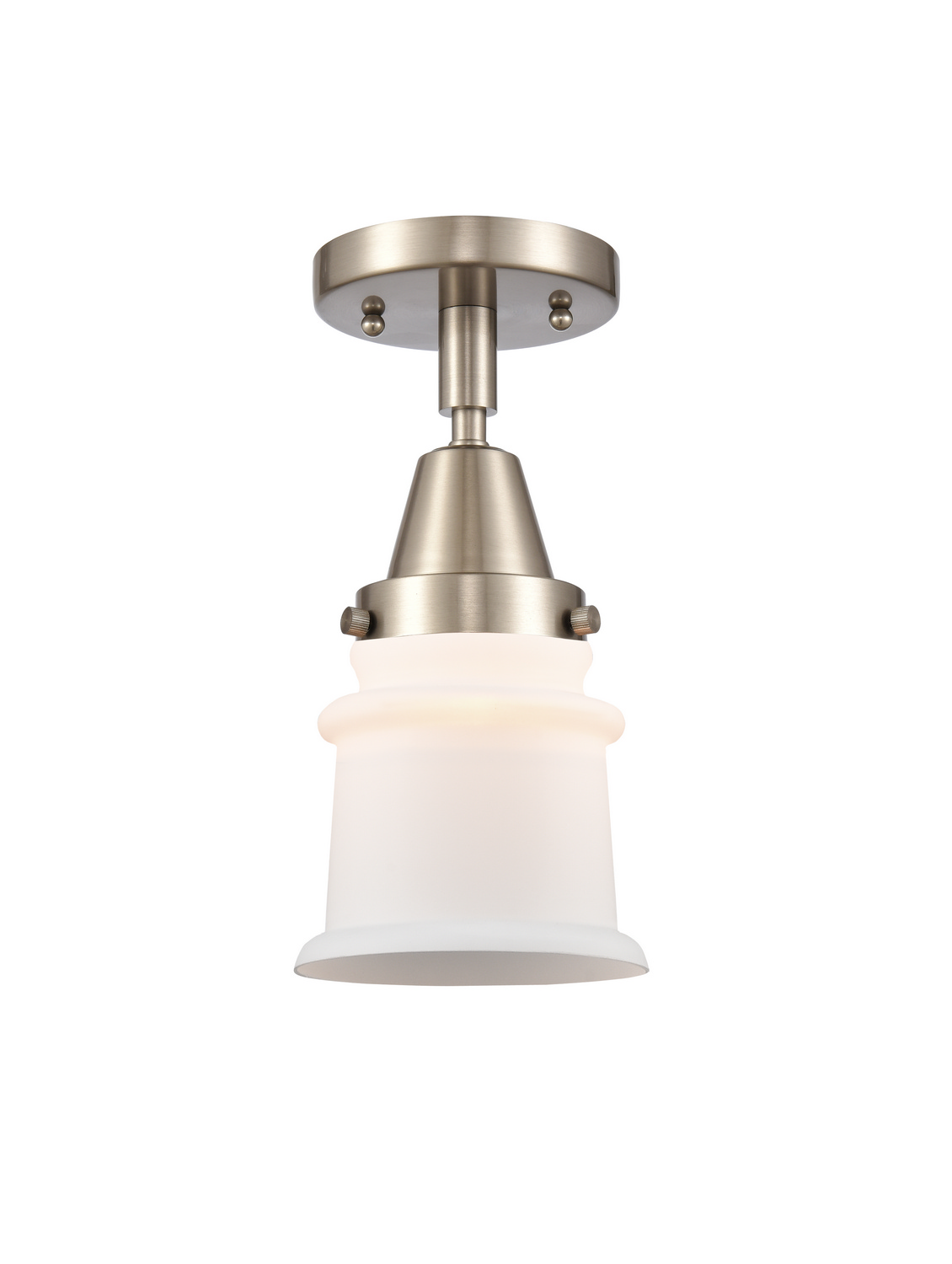 LED Semi-Flush Mount by Innovations - Caden Collection, Brushed Satin Nickel Finish - 447-1C-SN-G181S-LED