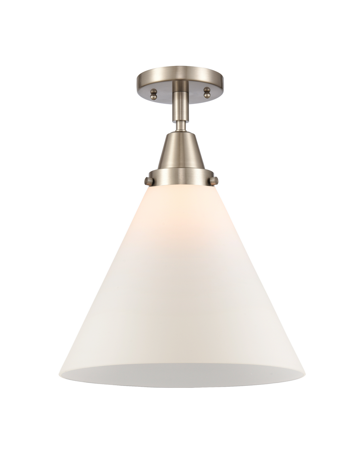 One Light Semi-Flush Mount by Innovations - Caden Collection, Brushed Satin Nickel Finish - 447-1C-SN-G41-L