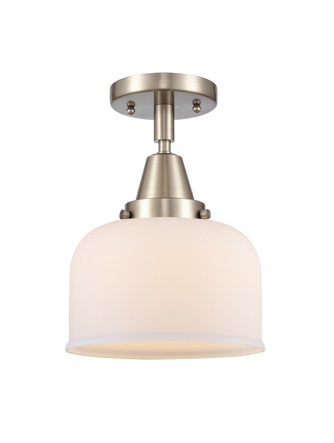 LED Semi-Flush Mount by Innovations - Caden Collection, Brushed Satin Nickel Finish - 447-1C-SN-G71-LED