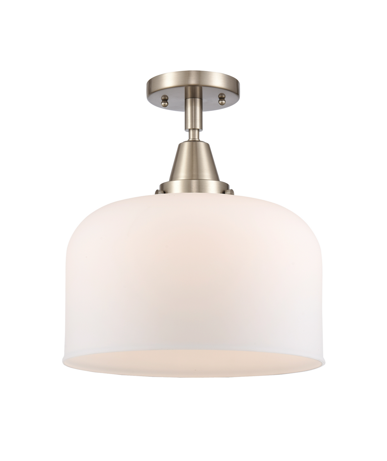 LED Semi-Flush Mount by Innovations - Caden Collection, Brushed Satin Nickel Finish - 447-1C-SN-G71-L-LED