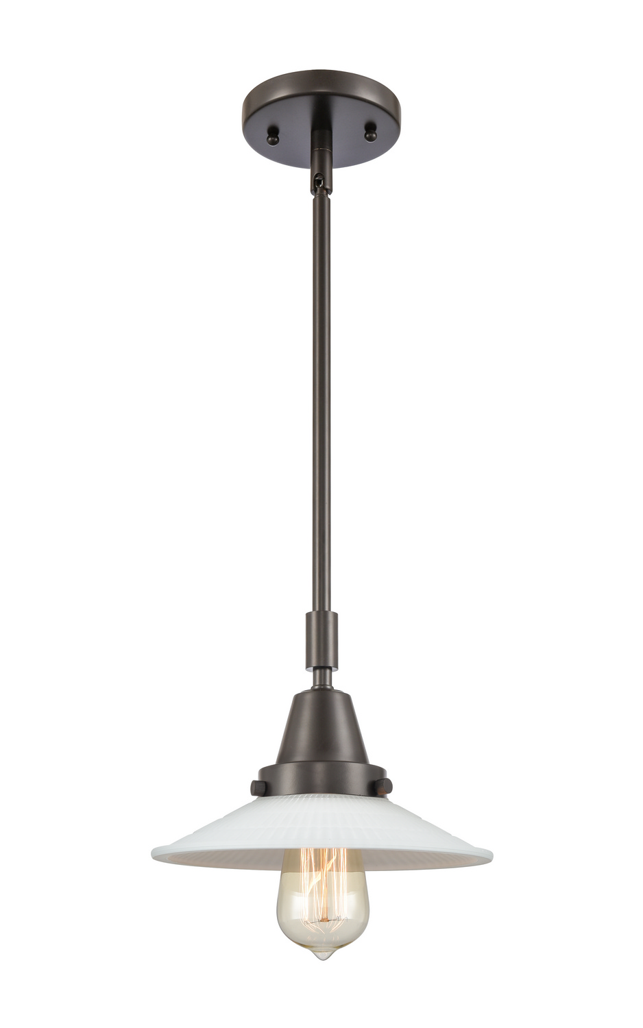 One Light Mini Pendant by Innovations - Caden Collection, Oil Rubbed Bronze Finish - 447-1S-OB-G1