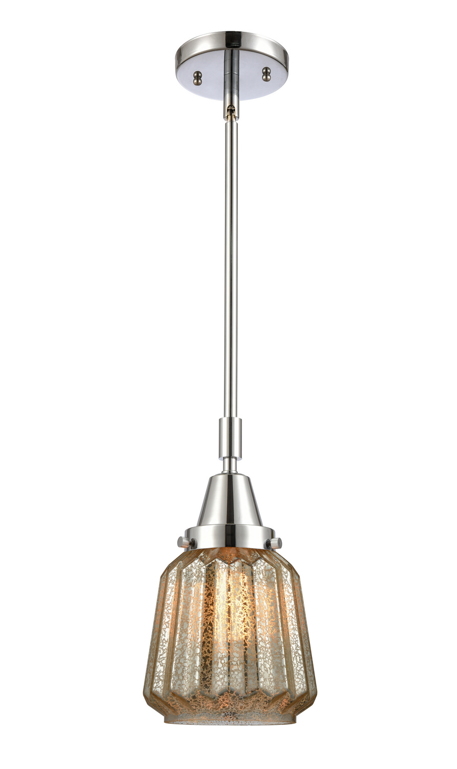 LED Mini Pendant by Innovations - Caden Collection, Polished Chrome Finish - 447-1S-PC-G146-LED