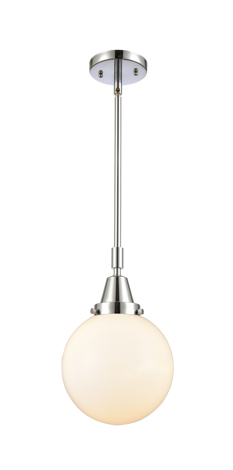 LED Mini Pendant by Innovations - Caden Collection, Polished Chrome Finish - 447-1S-PC-G201-8-LED