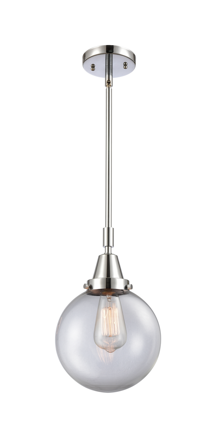 LED Mini Pendant by Innovations - Caden Collection, Polished Chrome Finish - 447-1S-PC-G202-8-LED