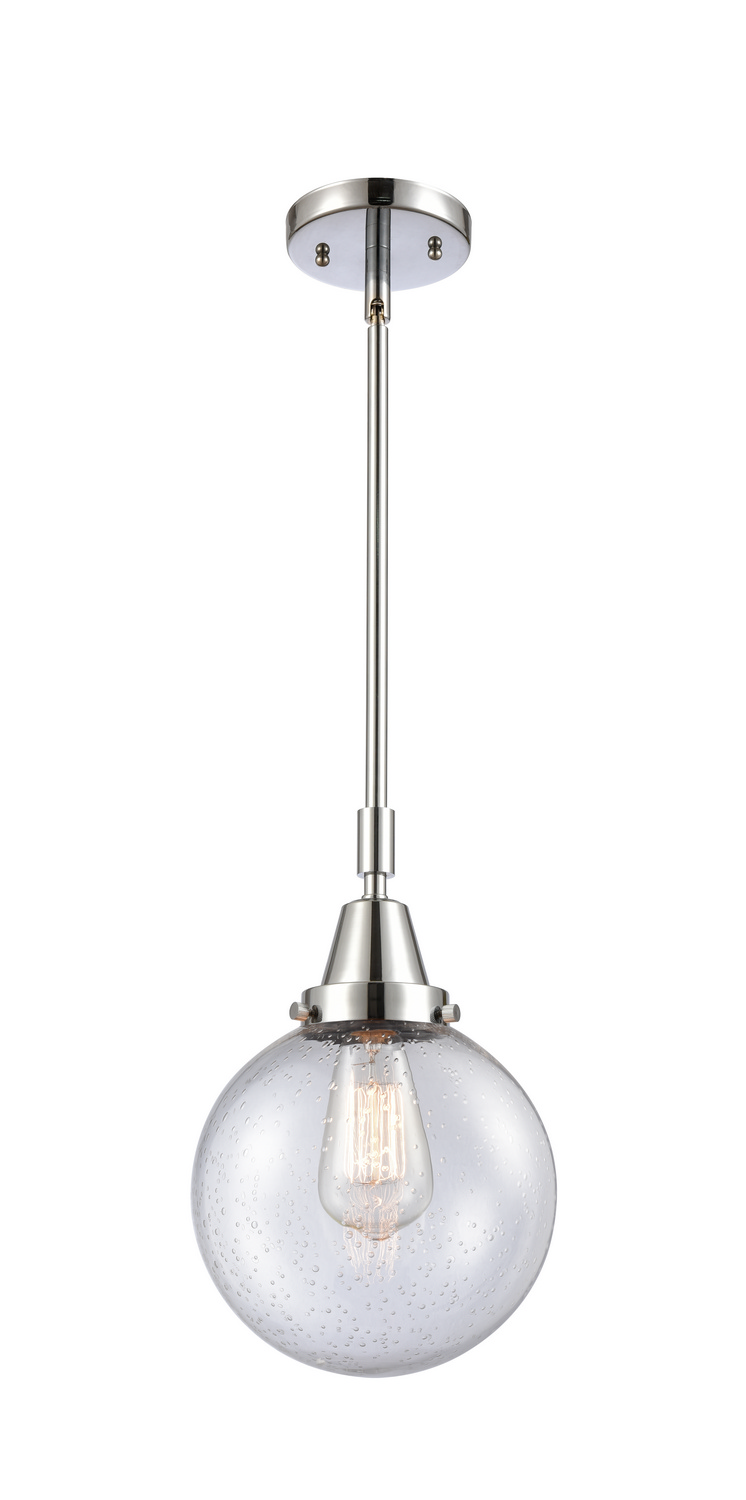 One Light Mini Pendant by Innovations - Caden Collection, Polished Chrome Finish - 447-1S-PC-G204-8