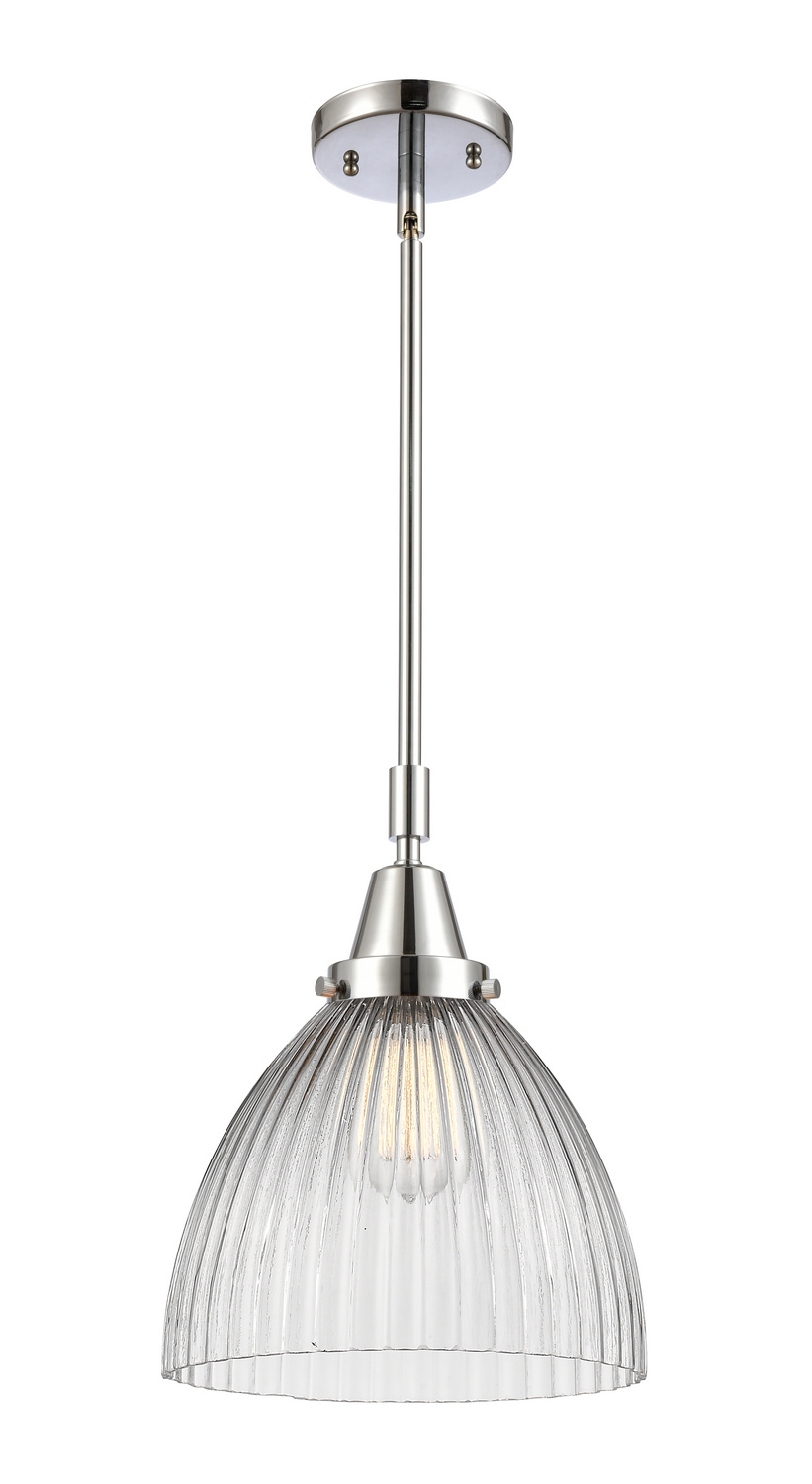 One Light Mini Pendant by Innovations - Caden Collection, Polished Chrome Finish - 447-1S-PC-G222