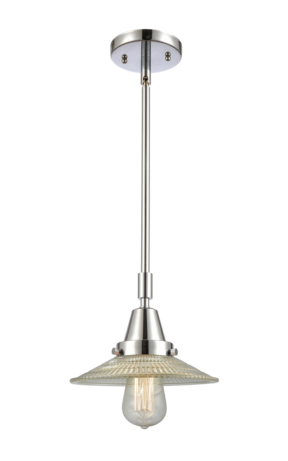LED Mini Pendant by Innovations - Caden Collection, Polished Chrome Finish - 447-1S-PC-G2-LED