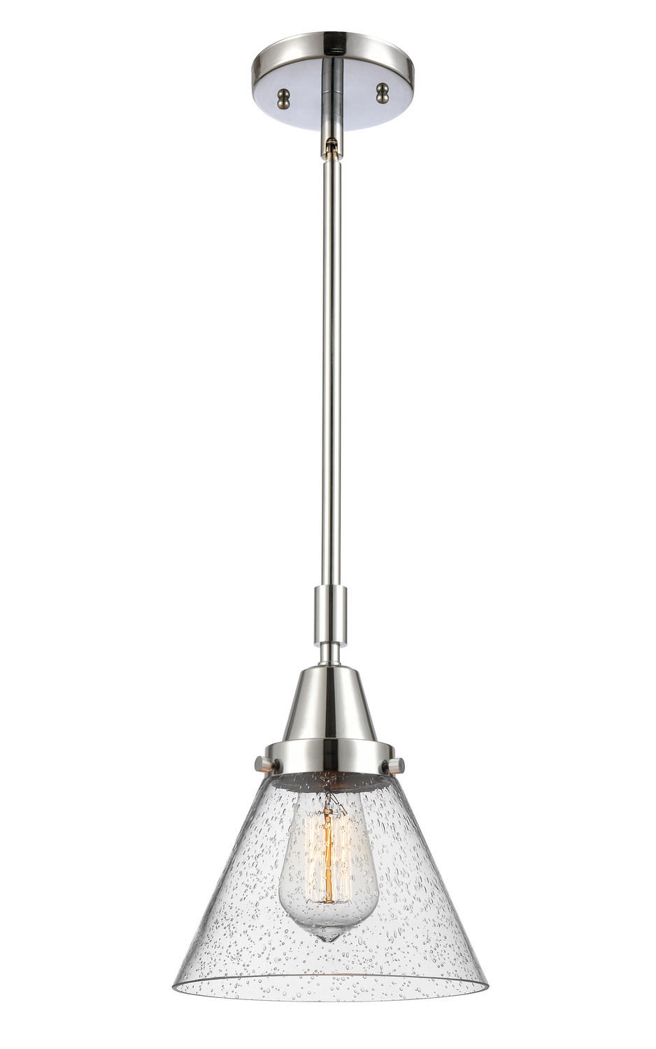 LED Mini Pendant by Innovations - Caden Collection, Polished Chrome Finish - 447-1S-PC-G44-LED
