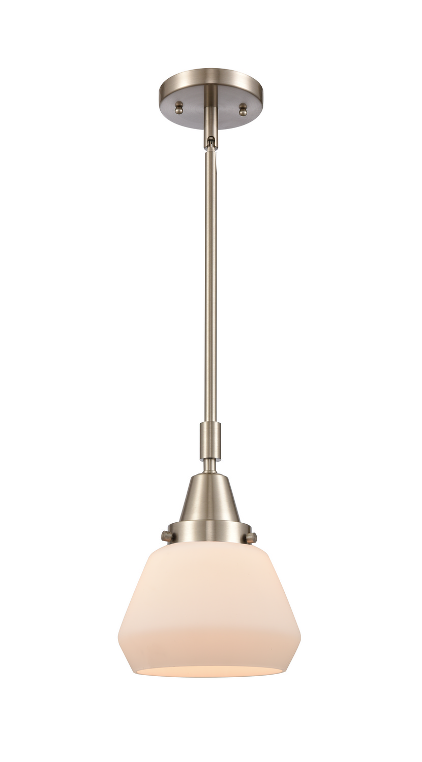 One Light Mini Pendant by Innovations - Caden Collection, Brushed Satin Nickel Finish - 447-1S-SN-G171