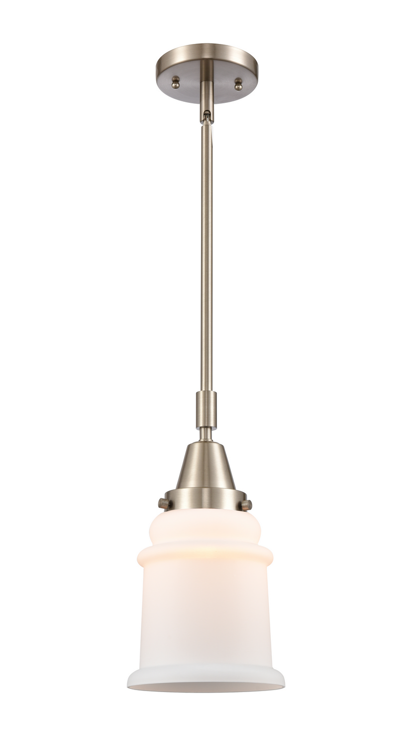 One Light Mini Pendant by Innovations - Caden Collection, Brushed Satin Nickel Finish - 447-1S-SN-G181