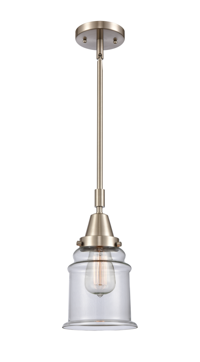 One Light Mini Pendant by Innovations - Caden Collection, Brushed Satin Nickel Finish - 447-1S-SN-G182