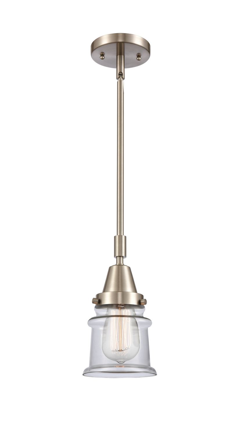 One Light Mini Pendant by Innovations - Caden Collection, Brushed Satin Nickel Finish - 447-1S-SN-G182S
