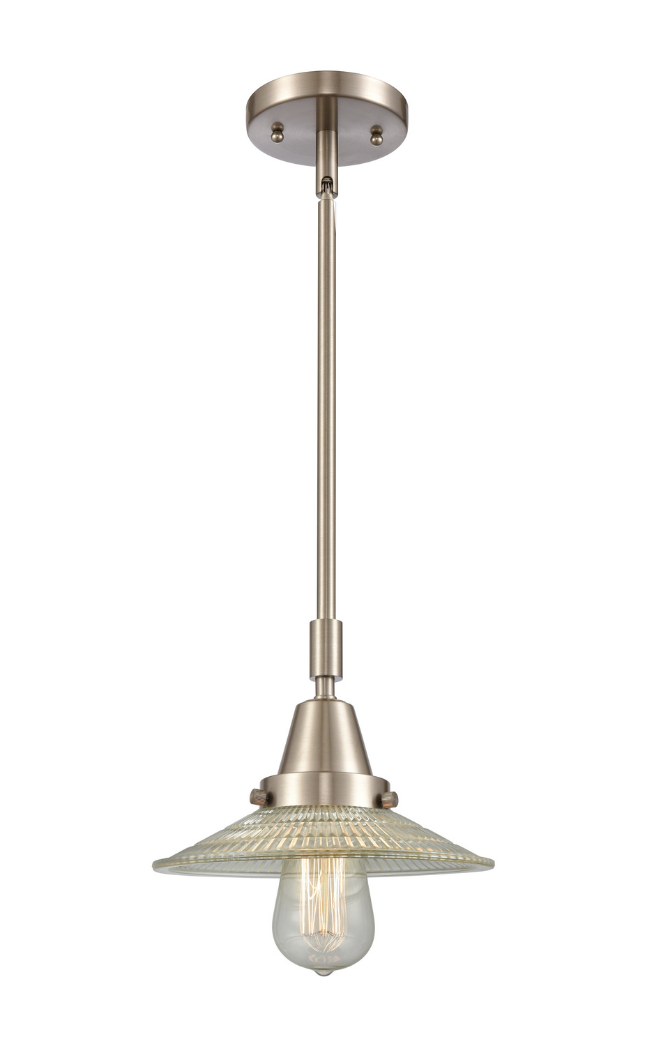 One Light Mini Pendant by Innovations - Caden Collection, Brushed Satin Nickel Finish - 447-1S-SN-G2