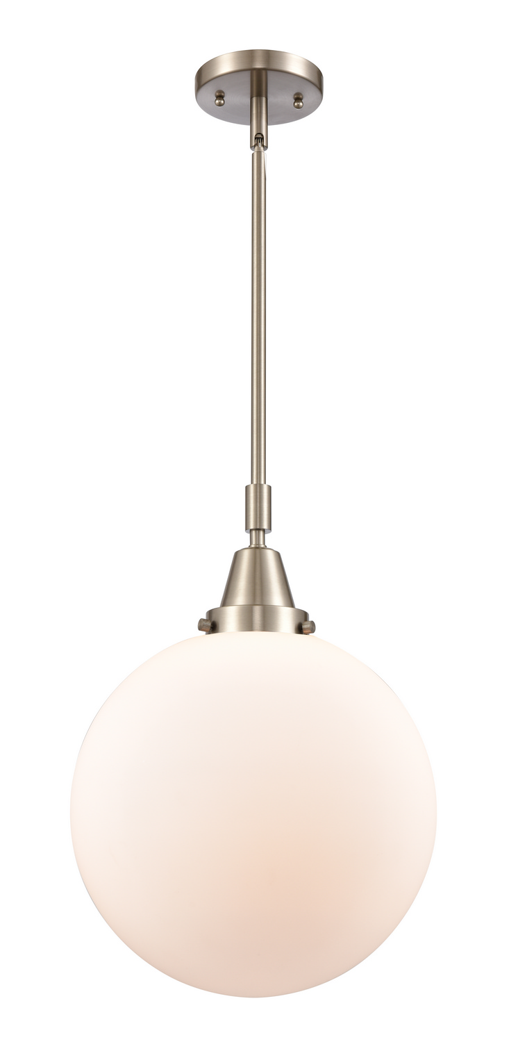 LED Mini Pendant by Innovations - Caden Collection, Brushed Satin Nickel Finish - 447-1S-SN-G201-12-LED