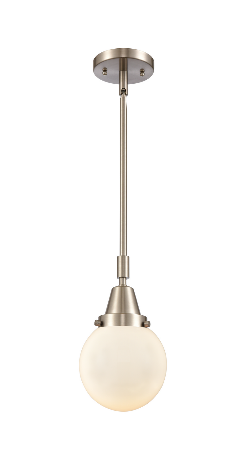 One Light Mini Pendant by Innovations - Caden Collection, Brushed Satin Nickel Finish - 447-1S-SN-G201-6