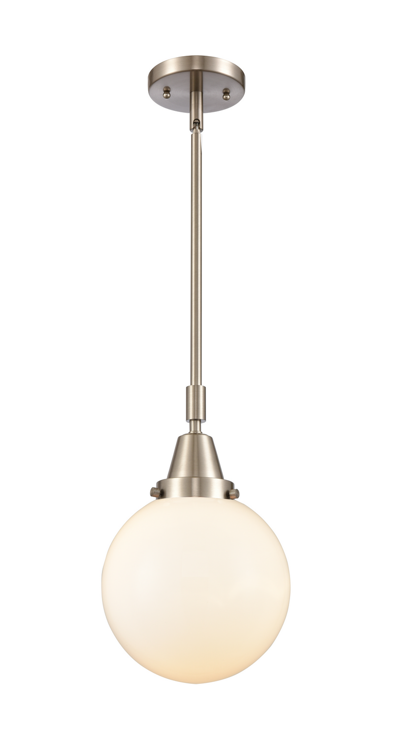 One Light Mini Pendant by Innovations - Caden Collection, Brushed Satin Nickel Finish - 447-1S-SN-G201-8