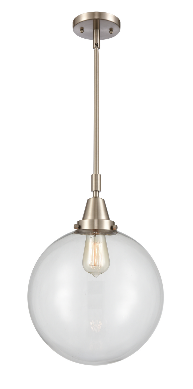 One Light Mini Pendant by Innovations - Caden Collection, Brushed Satin Nickel Finish - 447-1S-SN-G202-12